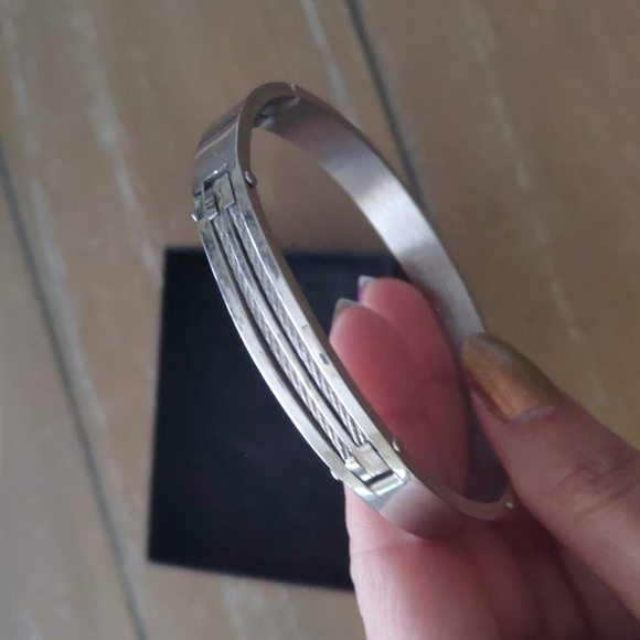 Stainless steel men's bracelet - Picture 4 of 9